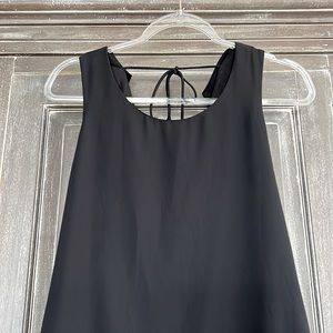 Black Sleeveless A Line Dress